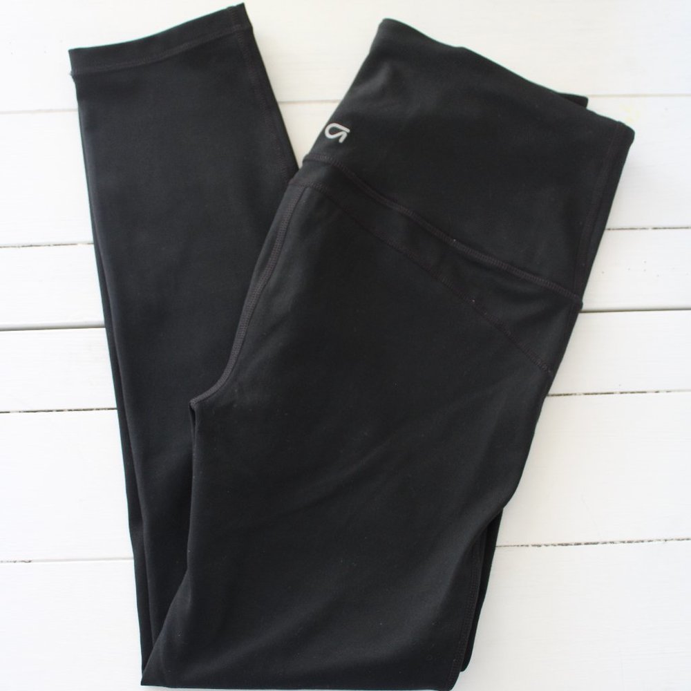 Black 7/8 High Rise Leggings, GAPFit, Size Small